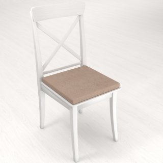 Štvorcový podsedák z imitácie brúsenej kože Alcantara ALC-006 Béžový - 38x38x3 cm - detail 1 - Biante.sk