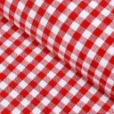 Bavlněná látka Olivia OL-008 Červeno-bílá kostka malá - šířka 150 cm - Biante.cz