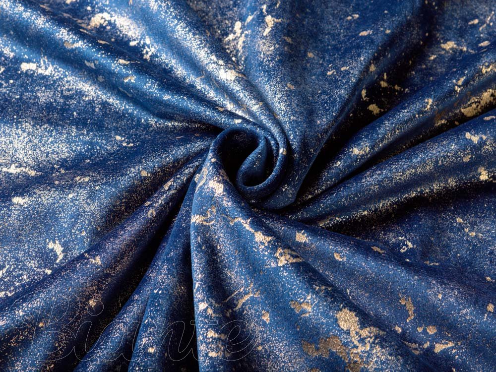 Sametová látka Isabela IBL-005 Gold Design královsky modrá - šířka 280 cm - detail 2 - Biante.cz Sametová látka Isabela IBL-005 Gold Design královsky modrá - šířka 280 cm - detail 2 - Biante.cz