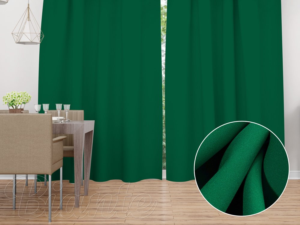 Dekorační závěs na míru Rongo RG-056 Zelený - Biante.cz