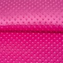 Dětská látka Minky 3D puntíky MKP-018 Purpurová - šířka 150 cm - detail 4 - Biante.cz