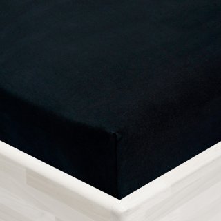 Dětské jersey napínací prostěradlo do postýlky JR-030 Černé - detail 1 - Biante.cz