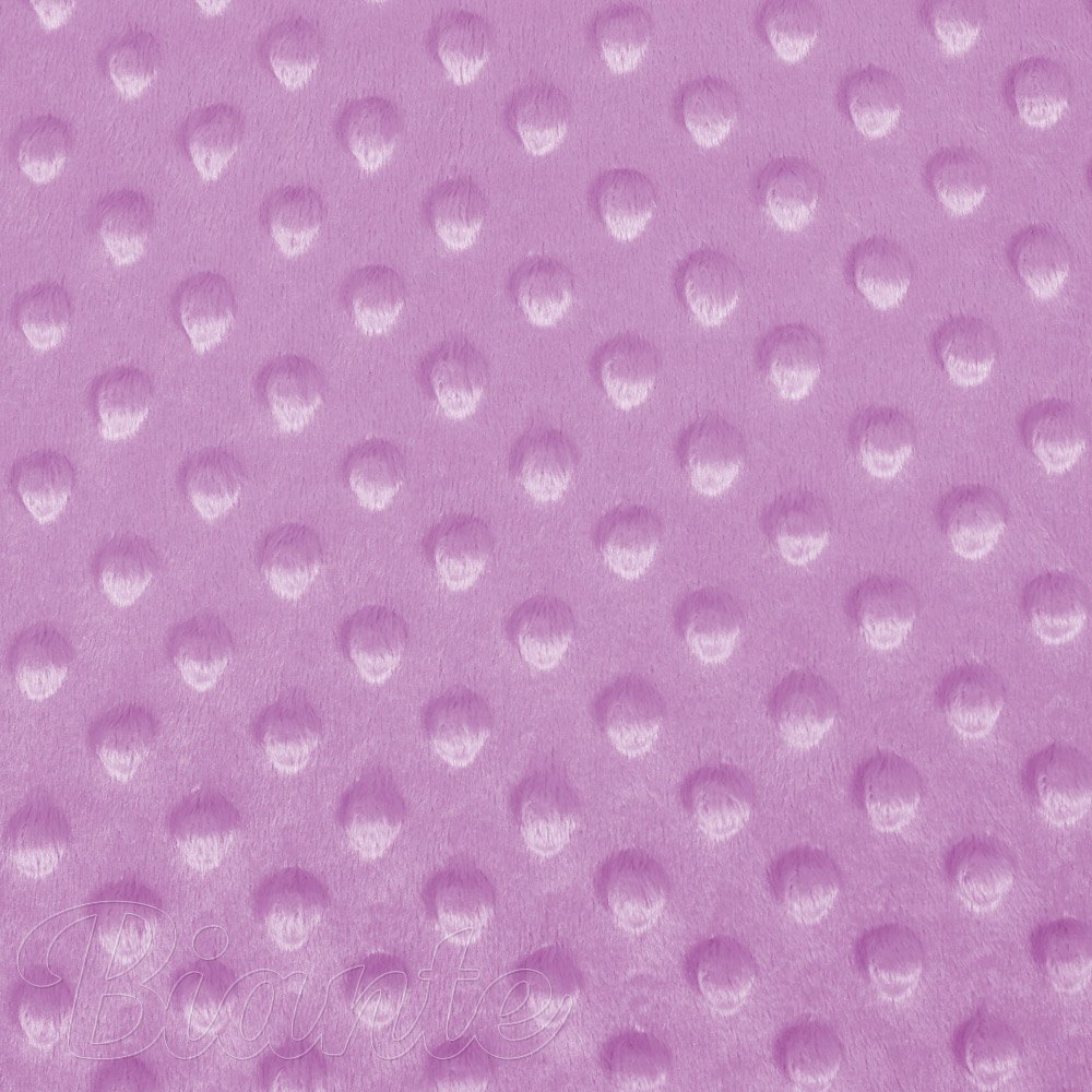Dětská látka Minky TOP 3D puntíky MKP-053 Fialová lila - šířka 170 cm - detail 6 - Biante.cz