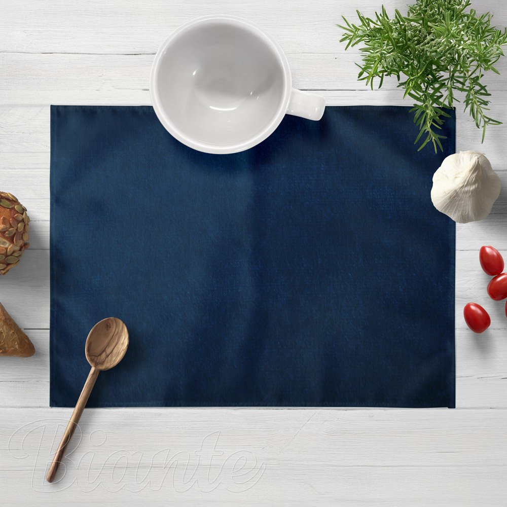 Sametové prostírání na stůl Velvet Premium SVP-029 Námořnická modrá - Biante.cz
