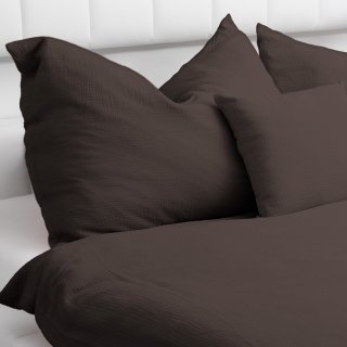 Dětské mušelínové povlečení do postýlky Nature MSN-069 Kakaově hnědé - detail 1 - Biante.cz