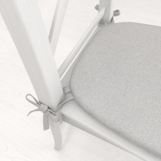 Oblý podsedák BKR-501 Svetlo sivý - 39x37x3 cm - detail 1 - Biante.sk
