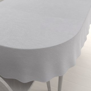 Teflonový oválný ubrus TF-067 Šedý režný - Biante.cz