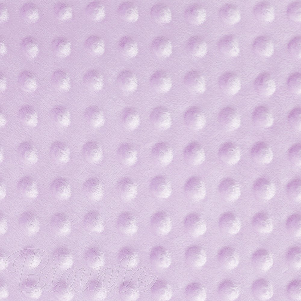 Dětská látka Minky 3D puntíky MKP-002 Fialová lila - šířka 150 cm - detail 6 - Biante.cz