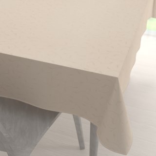 Teflonový obdélníkový ubrus TF-025 Pnoucí lístky - béžový - Biante.cz