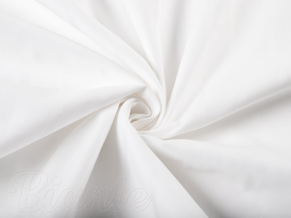 Damašek bílý - proužky 6 a 24 mm DM-002 - metráž šířka 285 cm - detail 1 - Biante.cz