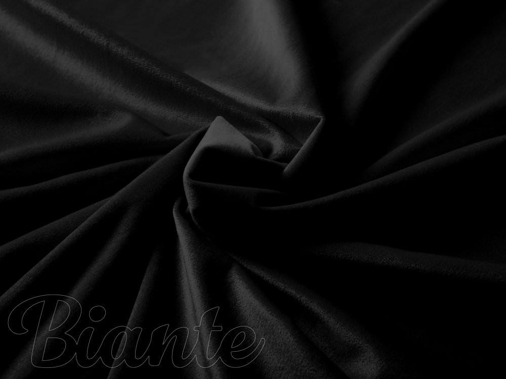 Dekorační látka Samet Velvet SV-013 Černá - šířka 150 cm - detail 1 - Biante.cz