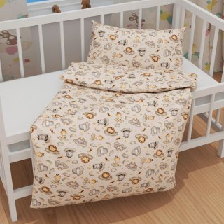 Dětské bavlněné povlečení do postýlky Sandra SA-534 Africká zvířátka na obláčcích na šedobéžovém - detail 1 - Biante.cz Dětské bavlněné povlečení do postýlky Sandra SA-534 Africká zvířátka na obláčcích na šedobéžovém - detail 1 - Biante.cz
