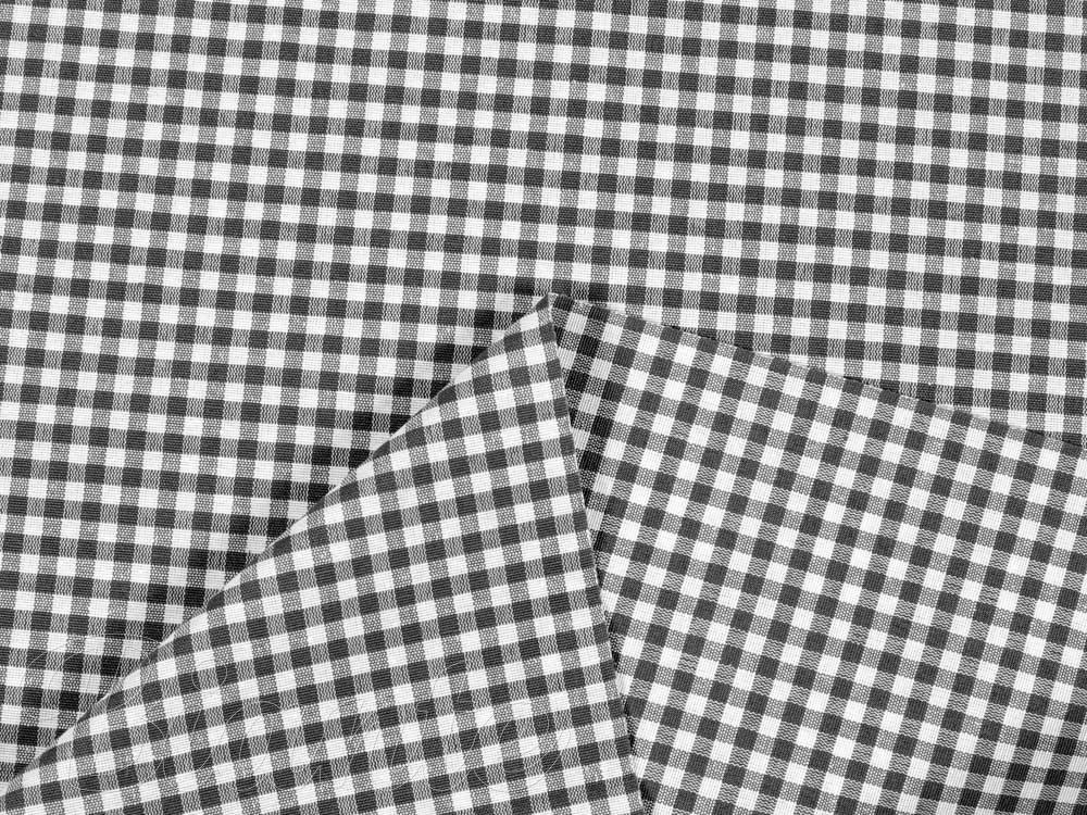 Dekorační látka Rebeka RE-012 Šedo-bílá kostka malá - šířka 140 cm - detail 3 - Biante.cz Dekorační látka Rebeka RE-012 Šedo-bílá kostka malá - šířka 140 cm - detail 3 - Biante.cz