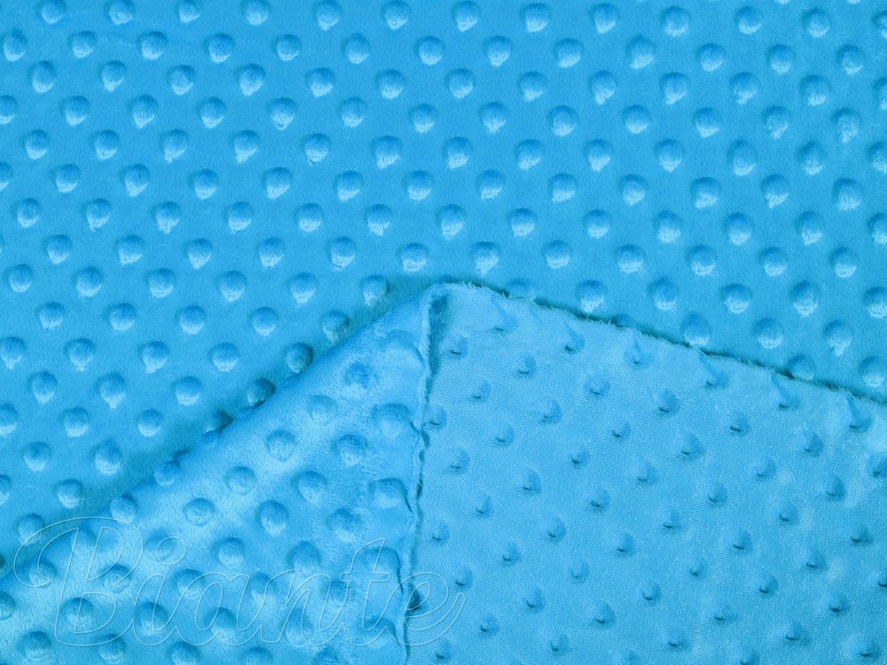 Dětská látka Minky 3D puntíky MKP-034 Modrá - šířka 150 cm - detail 3 - Biante.cz Dětská látka Minky 3D puntíky MKP-034 Modrá - šířka 150 cm - detail 3 - Biante.cz