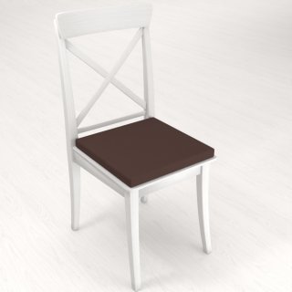 Štvorcový podsedák Rongo RG-015 Tmavo hnedý - 38x38x3 cm - detail 1 - Biante.sk