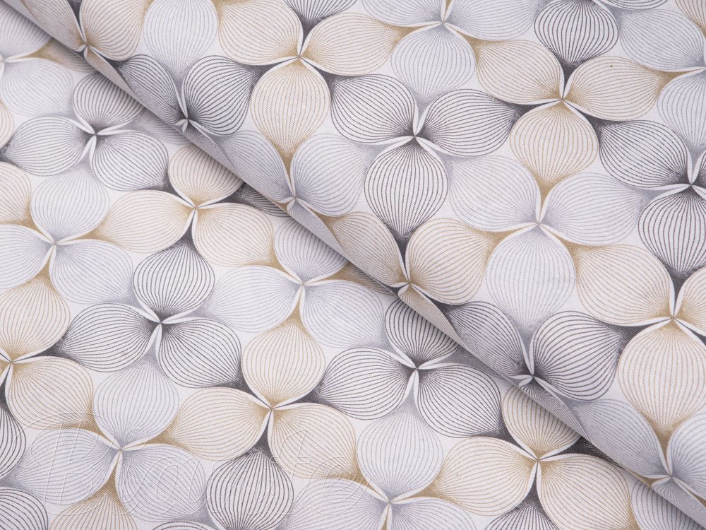 Dekorační látka PM-031 Designové geometrické obrazce na bílém - šířka 150 cm - Biante.cz Dekorační látka PM-031 Designové geometrické obrazce na bílém - šířka 150 cm - Biante.cz