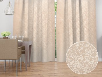 Dekorační závěs TF-097 Venezia pudrově béžový - š. 150 cm - Biante.cz Dekorační závěs TF-097 Venezia pudrově béžový - š. 150 cm - Biante.cz