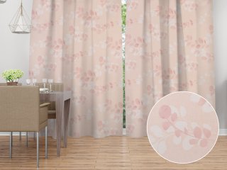 Bavlnený záves na mieru Sandra SA-682 Eukalyptové listy na pastelovo ružovom - Biante.sk Bavlnený záves na mieru Sandra SA-682 Eukalyptové listy na pastelovo ružovom - Biante.sk