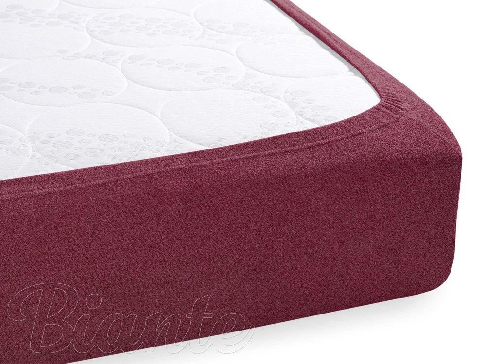 Froté napínací prostěradlo na extra vysokou matraci FR-011 Bordó - detail 1 - Biante.cz Froté napínací prostěradlo na extra vysokou matraci FR-011 Bordó - detail 1 - Biante.cz