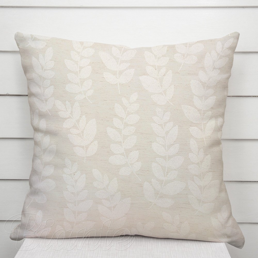 Dekorační povlak na polštář TF-130 Akátové listy na režném - Biante.cz