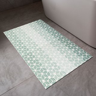 Kúpeľňová penová rohož / predložka PRO-050 Pastelovo zelená mozaika - metráž šírka 65 cm - detail 1 - Biante.sk Kúpeľňová penová rohož / predložka PRO-050 Pastelovo zelená mozaika - metráž šírka 65 cm - detail 1 - Biante.sk