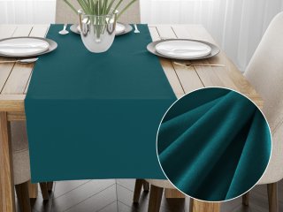 Sametový běhoun na stůl Velvet Premium SVP-025 Petrolejový - Biante.cz Sametový běhoun na stůl Velvet Premium SVP-025 Petrolejový - Biante.cz
