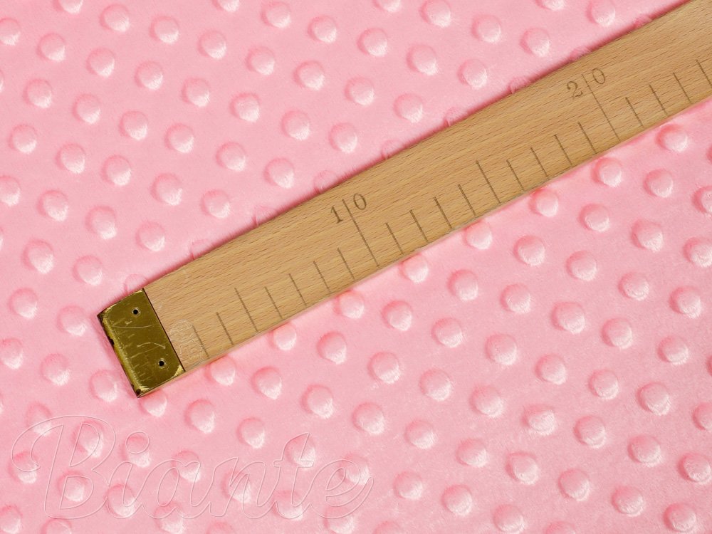 Dětská látka Minky 3D puntíky MKP-011 Světle růžová - šířka 150 cm - detail 5 - Biante.cz Dětská látka Minky 3D puntíky MKP-011 Světle růžová - šířka 150 cm - detail 5 - Biante.cz