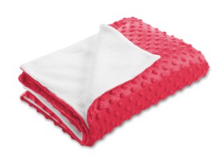 Detská obojstranná deka Minky bodky/Polar MKP-019 Jahodová červená - Biante.sk Detská obojstranná deka Minky bodky/Polar MKP-019 Jahodová červená - Biante.sk