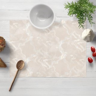 Sametové prostírání na stůl Isabela IBL-018 Zlatý/kouřový mramor na pudrově béžovém - Biante.cz Sametové prostírání na stůl Isabela IBL-018 Zlatý/kouřový mramor na pudrově béžovém - Biante.cz