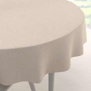 Velký dekorační kulatý ubrus PM-128 Přírodní režná - Biante.cz