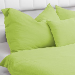 Dětské mušelínové povlečení do postýlky Nature MSN-058 Světle pistáciové - detail 1 - Biante.cz