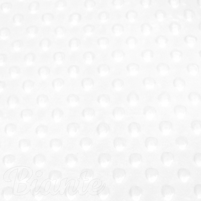 Dětská látka Minky TOP 3D puntíky MKP-059 Bílá - šířka 165 cm - detail 6 - Biante.cz