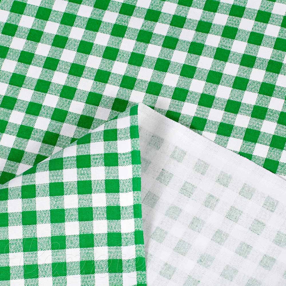 Bavlněná látka/plátno Sandra SA-058 Zeleno-bílé kostičky - šířka 145 cm - detail 4 - Biante.cz