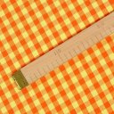 Bavlnená látka Olivia OL-006 Oranžovo-žltá kocka malá - šírka 150 cm - detail 5 - Biante.sk