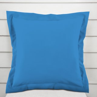 Bavlněný povlak na polštář s lemem Moni MO-075 Modrý - Biante.cz