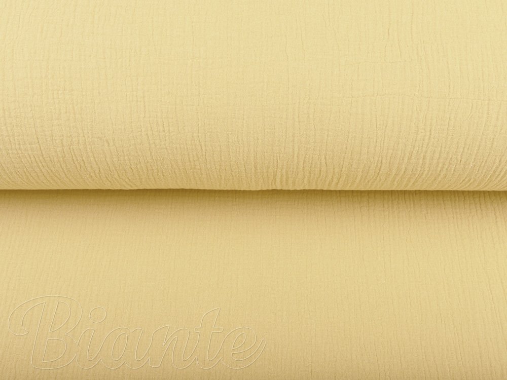 Mušelín dvojitá gázovina MSN-003 Pastelově žlutá - metráž šířka 140 cm - detail 5 - Biante.cz Mušelín dvojitá gázovina MSN-003 Pastelově žlutá - metráž šířka 140 cm - detail 5 - Biante.cz
