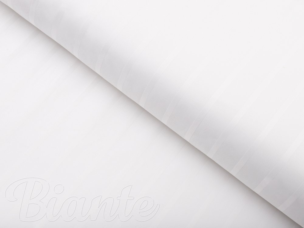 Damašek bílý - proužky 6 a 24 mm DM-002 - metráž šířka 285 cm - Biante.cz