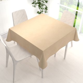 Sametový čtvercový ubrus Velvet Premium SVP-006 Pískově béžový - detail 1 - Biante.cz