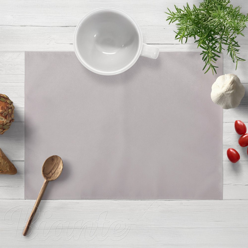 Sametové prostírání na stůl SV-011 Světle šedé - 30x40 cm - SKLADEM - Biante.cz