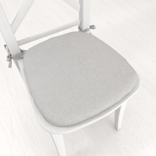 Oblý podsedák BKR-501 Světle šedý - 39x37x3 cm - Biante.cz