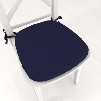 Oblý podsedák Rongo RG-079 Námořnická modrá - 39x37x3 cm - Biante.cz