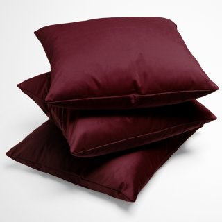 Zamatová obliečka na vankúš Velvet Prémium SVP-010 Tmavo vínová - detail 1 - Biante.sk Zamatová obliečka na vankúš Velvet Prémium SVP-010 Tmavo vínová - detail 1 - Biante.sk