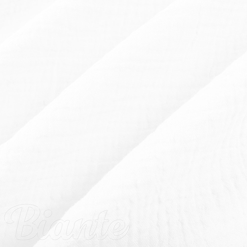 Mušelín dvojitá gázovina MSN-079 Snehově bílá - metráž šířka 140 cm - detail 7 - Biante.cz