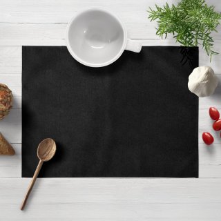 Prostírání na stůl/imitace broušené kůže Alcantara ALC-012 Černé - Biante.cz Prostírání na stůl/imitace broušené kůže Alcantara ALC-012 Černé - Biante.cz