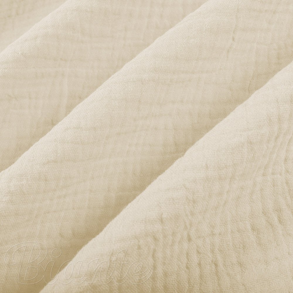 Mušelín dvojitá gázovina MSN-080 Krémová - metráž šířka 160 cm - detail 7 - Biante.cz