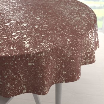 Sametový kulatý ubrus Isabela IBL-013 Gold Design starorůžový - Biante.cz Sametový kulatý ubrus Isabela IBL-013 Gold Design starorůžový - Biante.cz