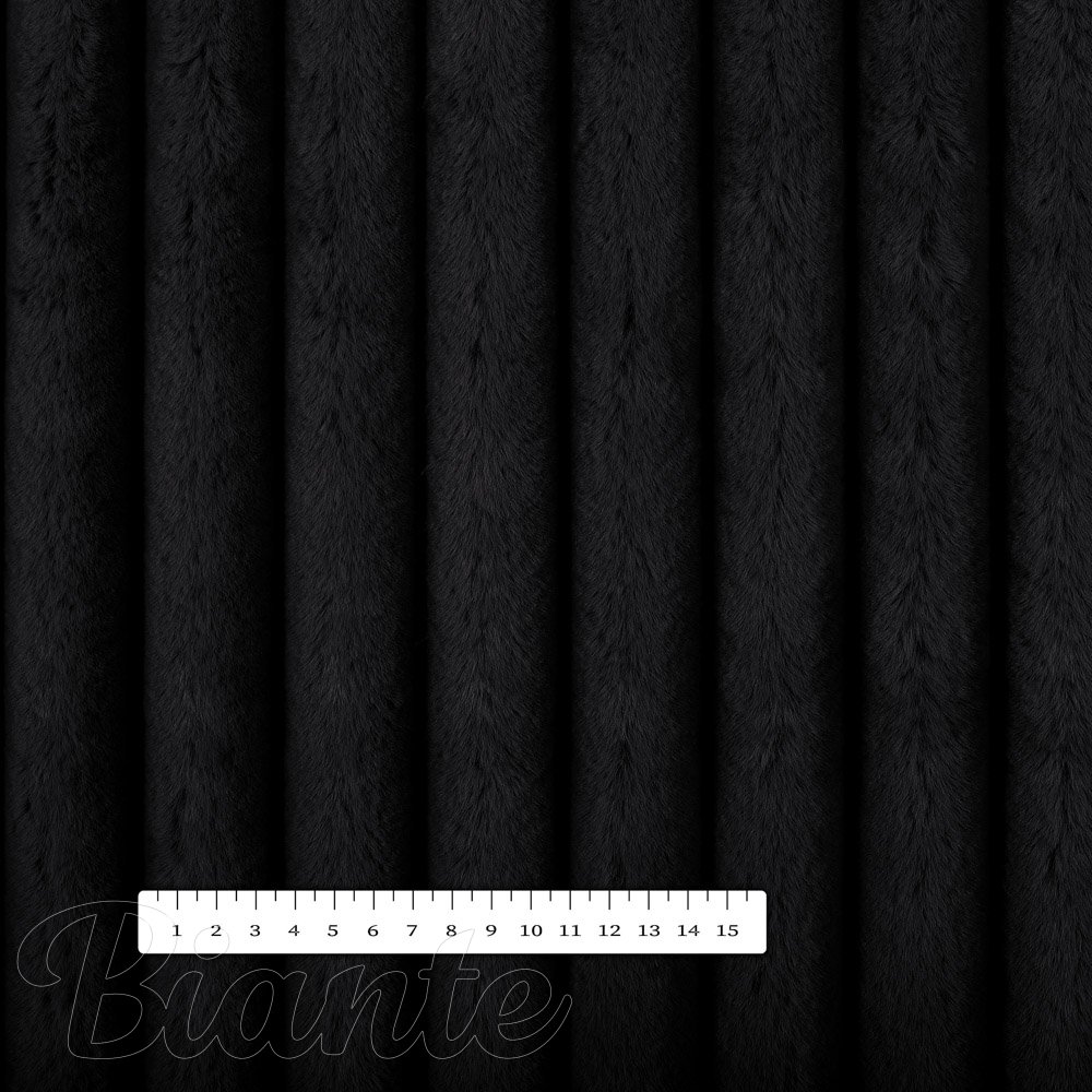 Plyš/umelá kožušina PL-010 Čierna - šírka 150 cm - detail 3 - Biante.sk