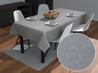 Teflónový obdĺžnikový obrus TF-086 Ornamenty na sivom - Biante.sk Teflónový obdĺžnikový obrus TF-086 Ornamenty na sivom - Biante.sk