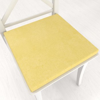 Štvorcový podsedák BKW-209 Žltozelený žíhaný - 38x38x3 cm - Biante.sk