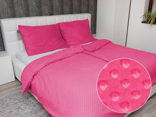 Hřejivé ložní povlečení Minky 3D puntíky MKP-009 Fuchsiové - Biante.cz Hřejivé ložní povlečení Minky 3D puntíky MKP-009 Fuchsiové - Biante.cz
